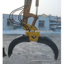 Rotating Wood Log Stone Grapple Grab for Hyundai Doosan CAT Excavator